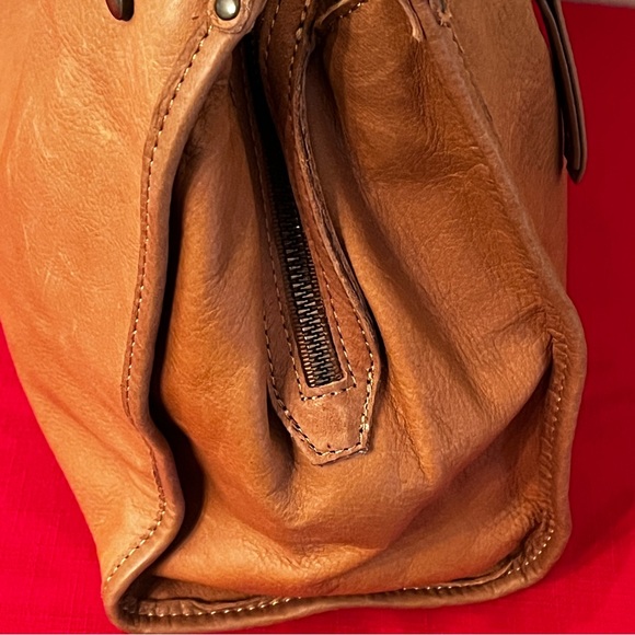 American Leather Co. Lenox Triple Entry Satchel Handbag - Picture 4 of 8